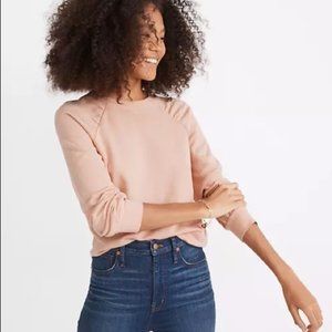 NWT Madewell Gathered Puff Sleeve Sweatshirt Size XXS